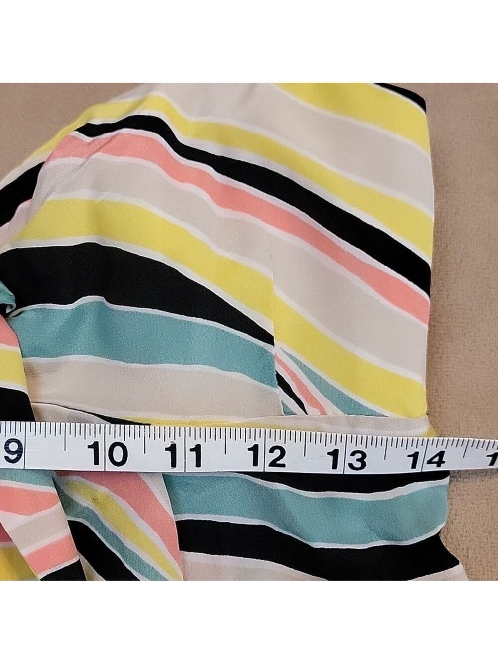 Nanette Lepore 100% Silk Raggae Multicolor Striped Halter Top Size 2 NWT - Picture 12 of 16